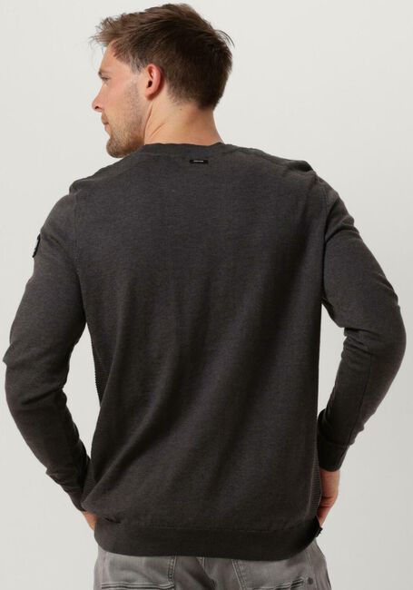 VANGUARD Pull CREWNECK COTTON SLUB en gris - large