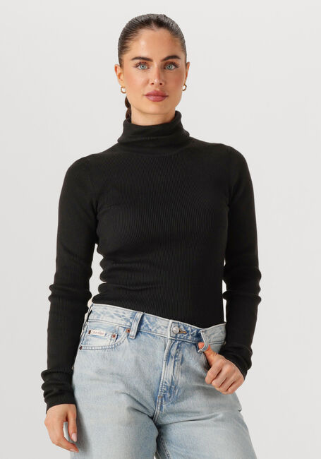Zwarte CALVIN KLEIN Coltrui WOVEN LABEL ROLL NECK - large