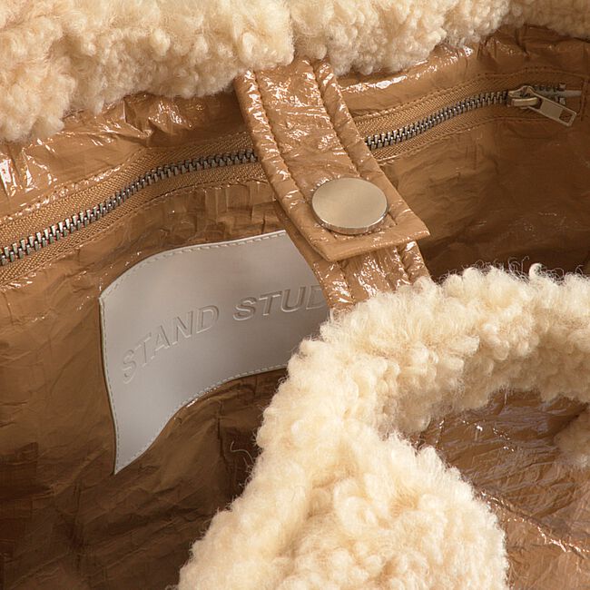 Beige STAND STUDIO Handtas LOLITA TEDDY BAG Beige STAND STUDIO Handtas LOLITA TEDDY BAG - large
