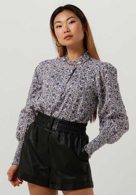 NEO NOIR Blouse KARINA BOTANICAL BLOUSE en bleu - large