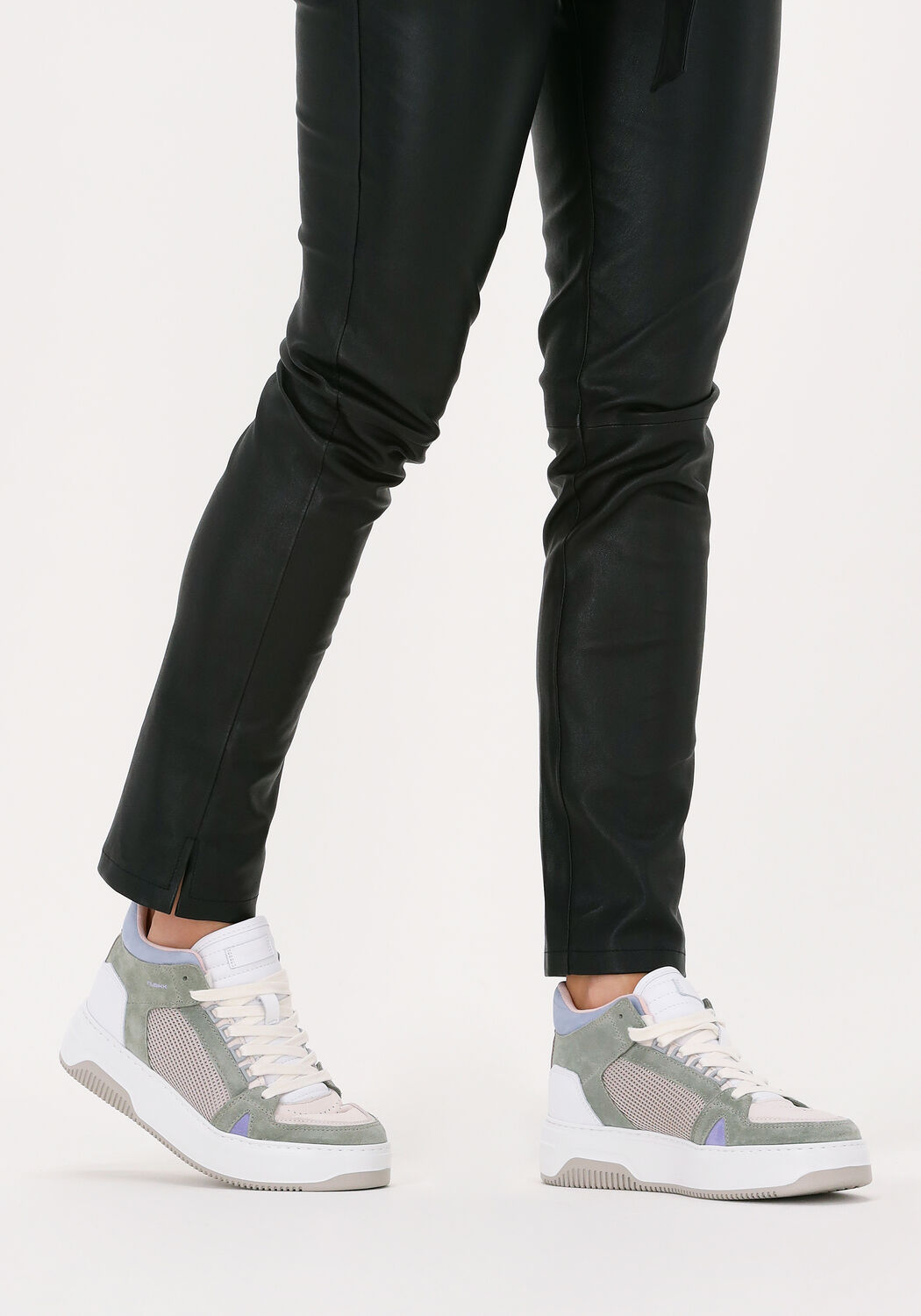 Groene NUBIKK Sneakers BASKET MID DAMES - large