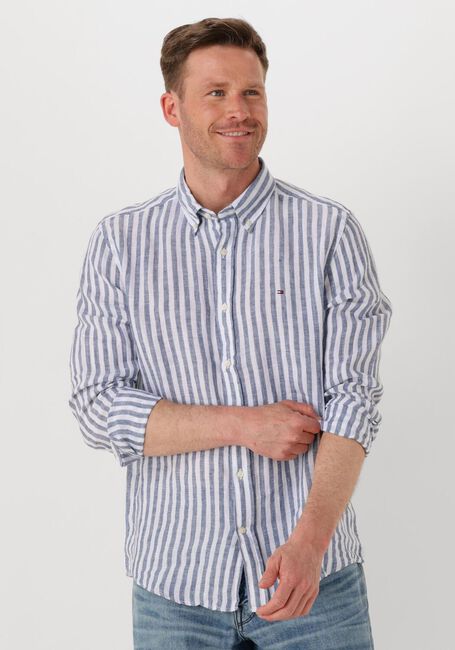 TOMMY HILFIGER Chemise décontracté LINEN ESSENTIAL STRIPE RF SHIRT en bleu - large