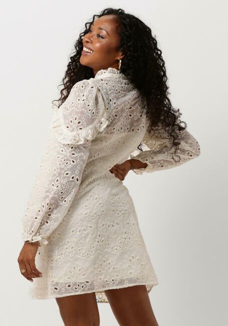 NEO NOIR Mini robe ABBY EMBROIDERY DRESS Blanc - large