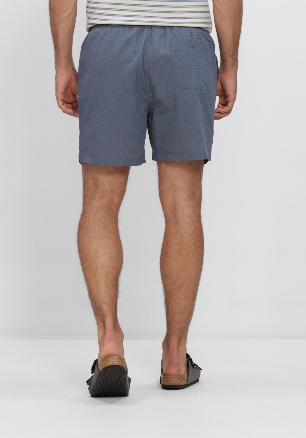 SELECTED MEN SLHCOOPER-SEERSUCKER  SWIMSHORTS Shorts de bain en bleu - large