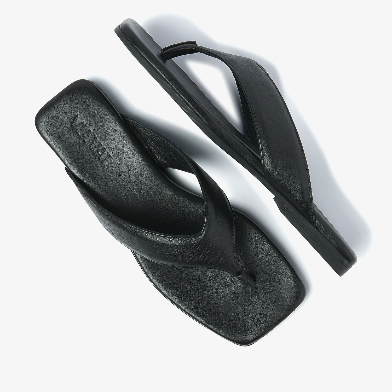 Zwarte VIA VAI Slippers KIKI BERRY - medium