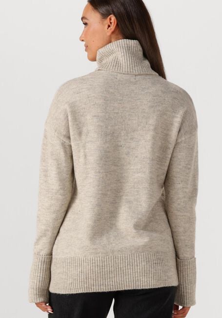 Ecru WITHBLACK Trui WBLALVA LONG ROLL NECK SWEATER - large