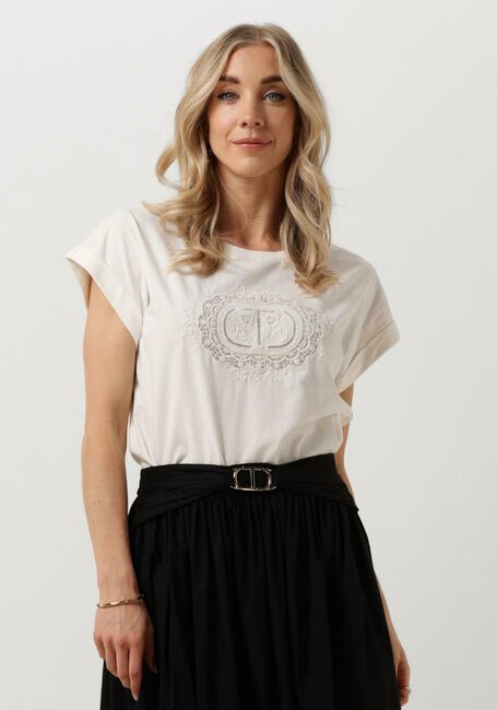 TWINSET MILANO T-shirt KNITTED T-SHIRT Écru - large