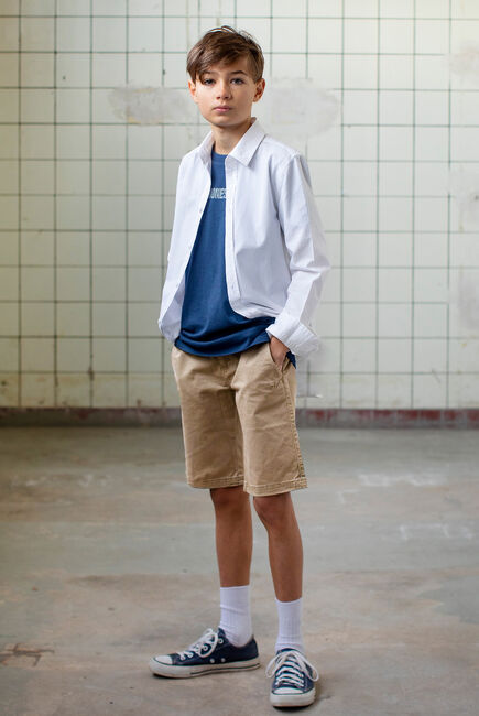 SEVENONESEVEN Chemise décontracté LINNEN LOOK SHIRT en blanc - large