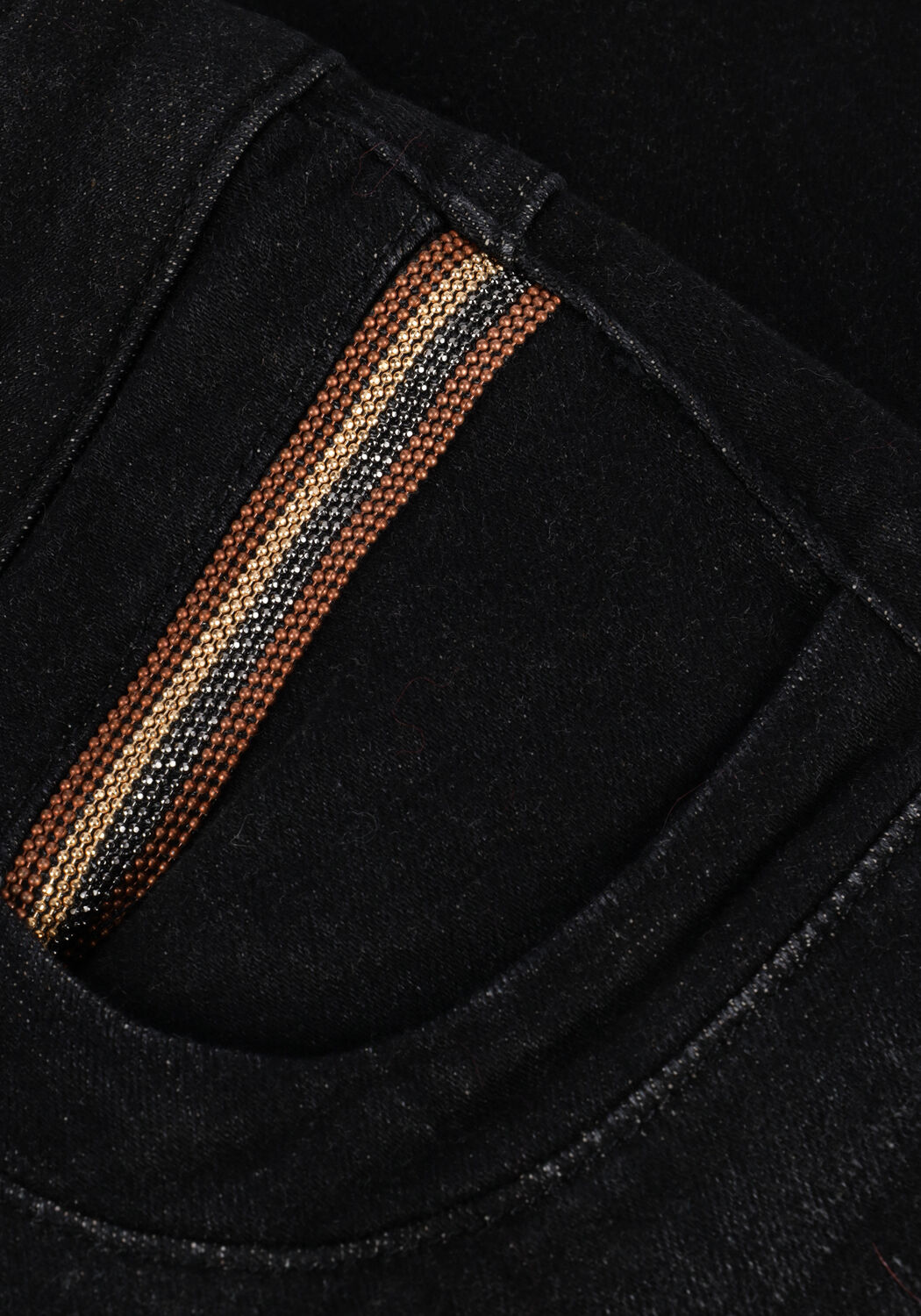 MOS MOSH Skinny jeans NAOMI CHAIN BRUSHED JEANS en gris - large