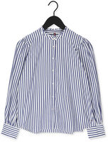 Blauwe TOMMY HILFIGER  ORG COTTON FRILL BLOUSE LS - medium