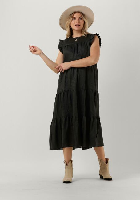 GREEK ARCHAIC KORI Robe midi 130431 en noir - large