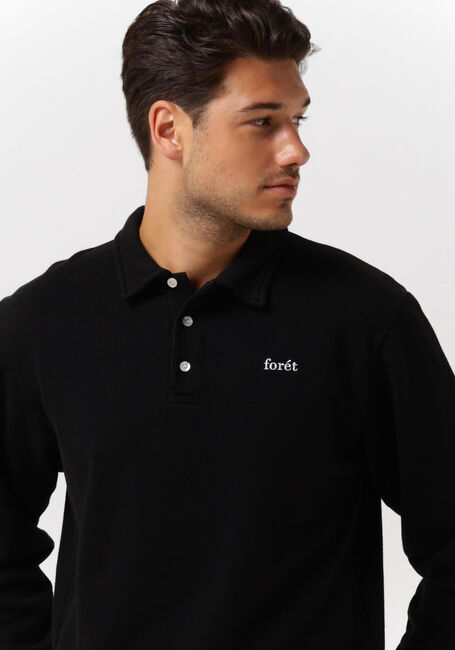 Zwarte FORÉT Trui HERB POLO SWEATSHIRT - large