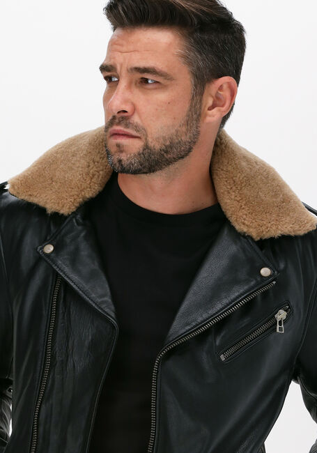 Zwarte GOOSECRAFT Leren jas GALLERY544 - large