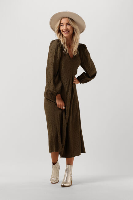 MODSTRÖM Robe midi CARMEL MD DRESS Vert foncé - large
