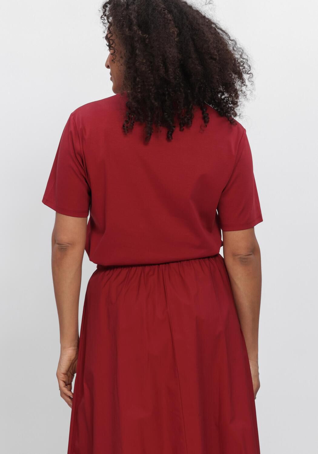MSCH COPENHAGEN T-shirt MSCHMELEA ICON TEE Bordeaux - large