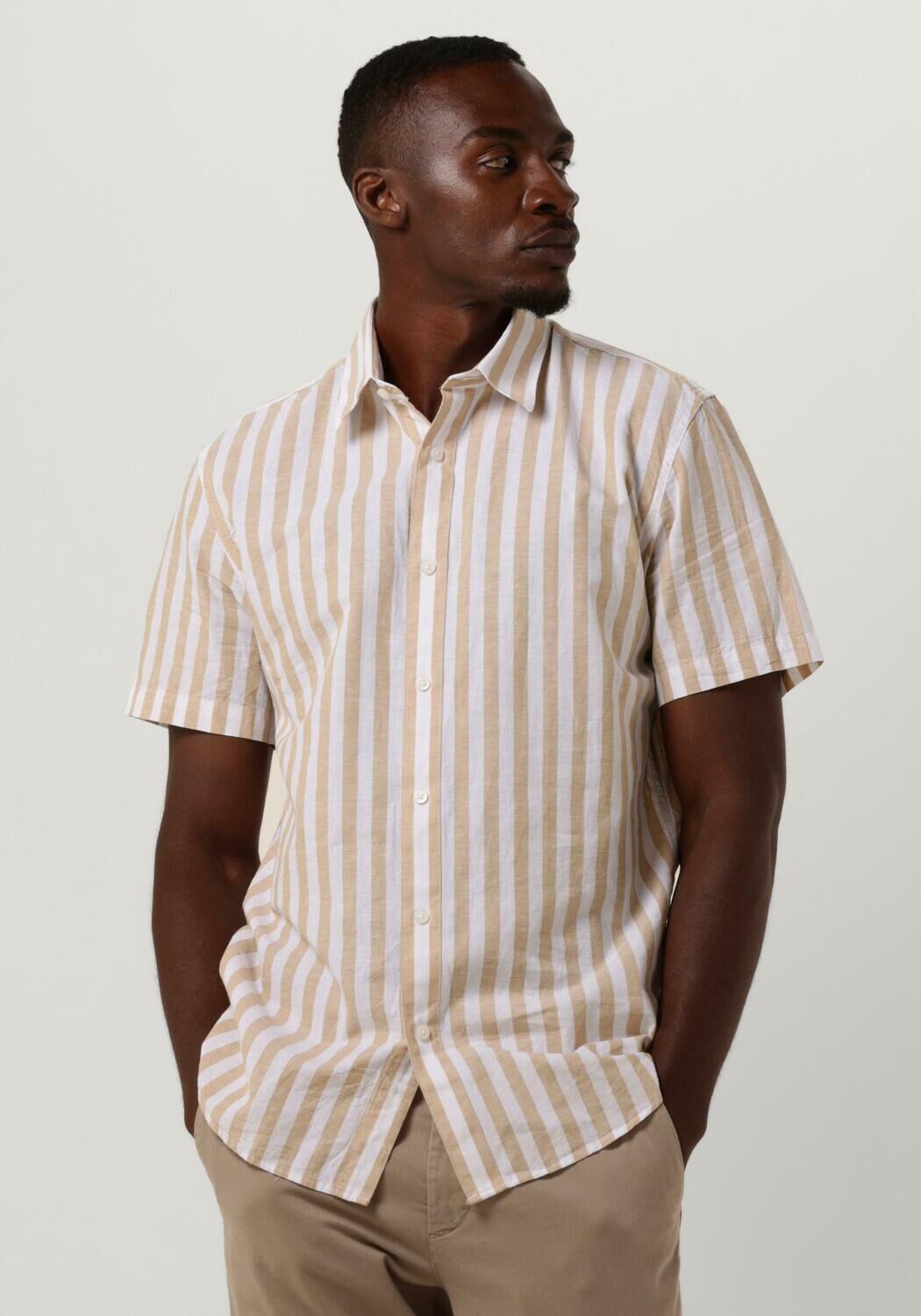 SELECTED HOMME Chemise d contract SLHSLIMNEW LINEN SHIRTS SS