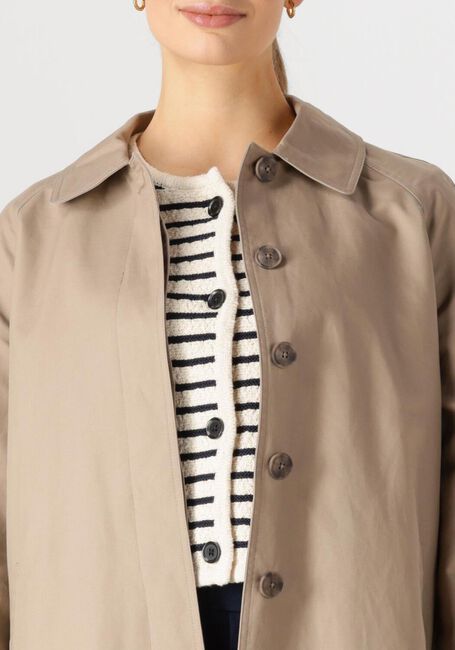 Taupe OBJECT Jassen OBJVEGA L/S RE LONG COAT - large