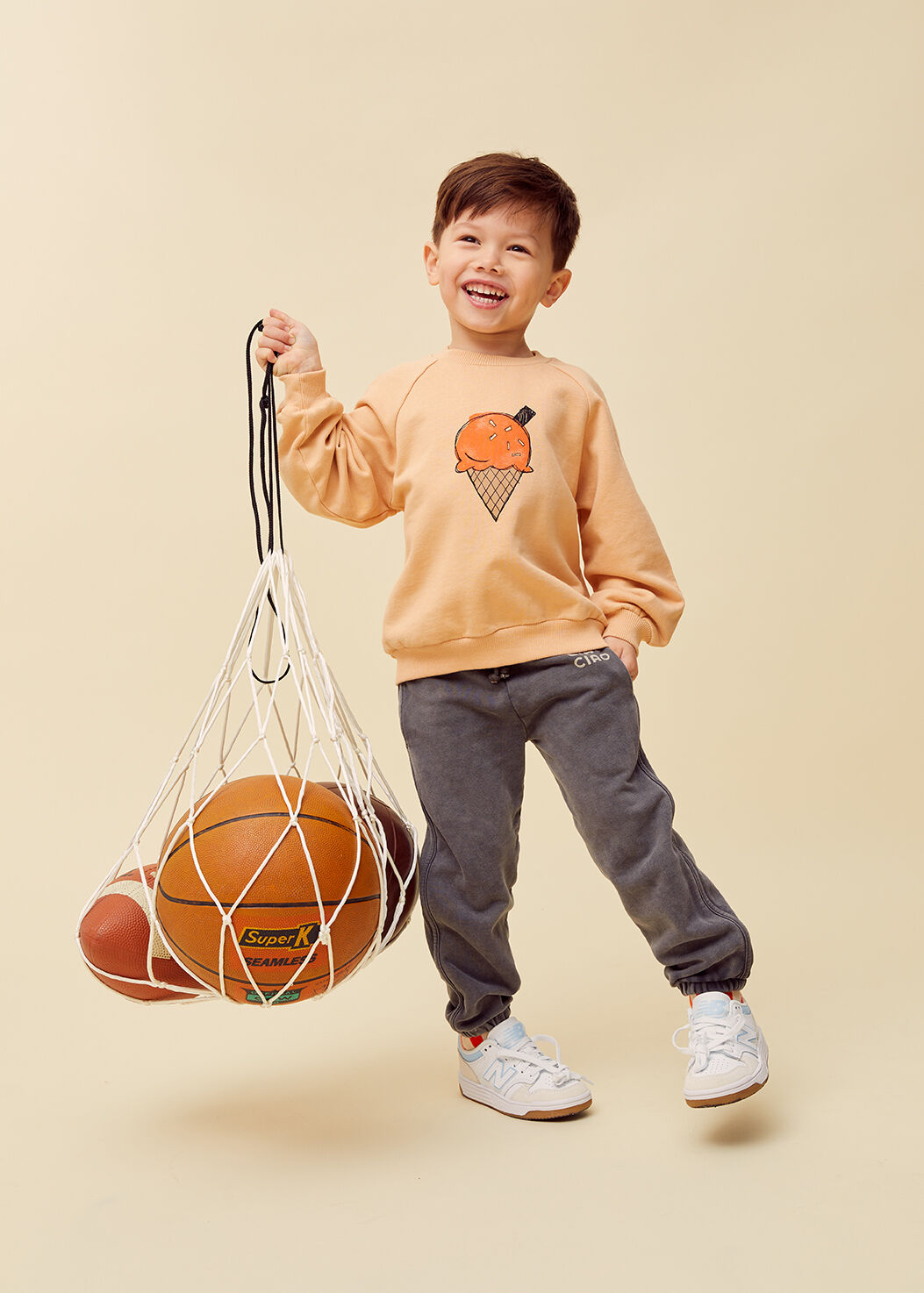 Sproet & Sprout Chandail RAGLAN SWEATSHIRT ICE CREAM - large