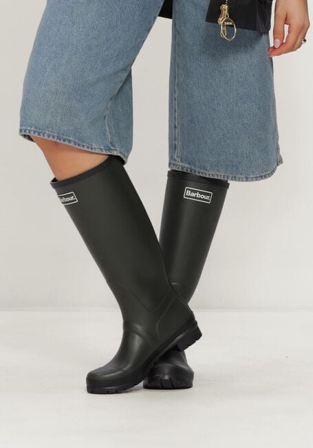 BARBOUR Bottes en caoutchouc BARBOUR ABBEY TALL WELLY en vert - large