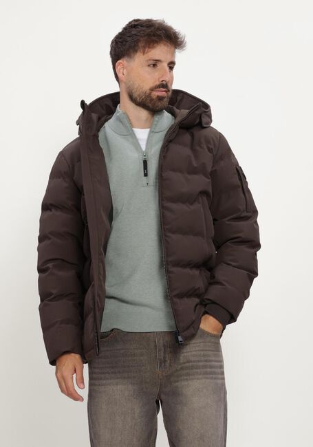 AIRFORCE Veste matelass&eacute; MITCHELL PARKA en marron - large