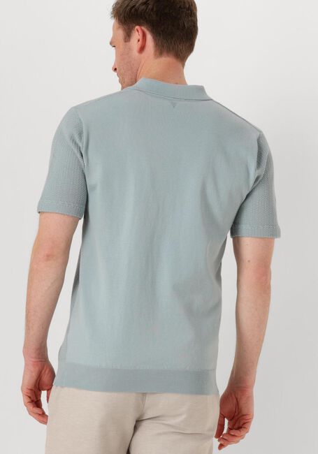 Lichtblauwe PURE PATH Polo REGULAR FIT POLO SS KNITWEAR - large
