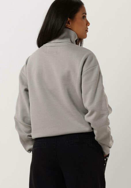 Grijze CALVIN KLEIN Trui LOGO TAPE SLEEVES ROLL NECK - large