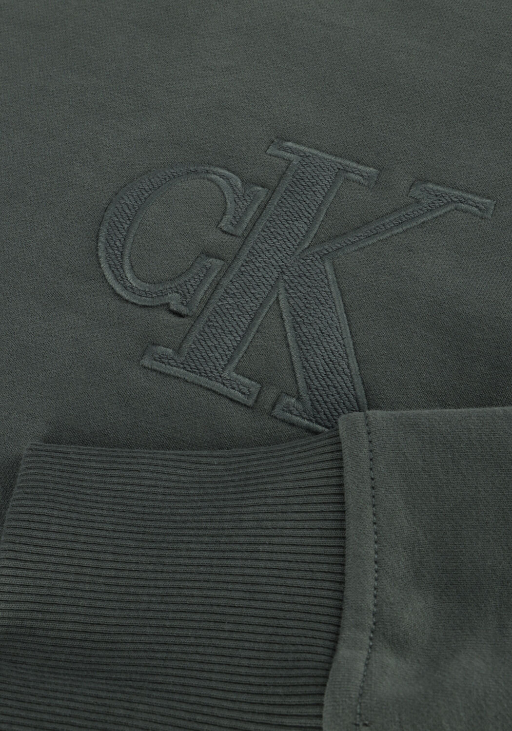 Grijze CALVIN KLEIN Sweater CK APPLIQUE CREW NECK - large