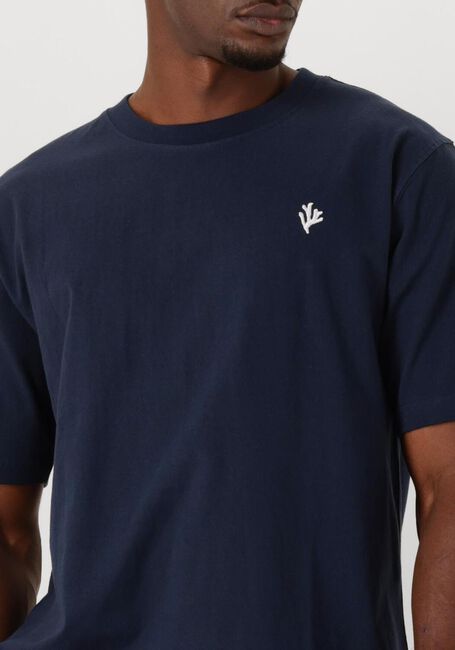 SHIWI T-shirt MEN FINN RELAXED T-SHIRT CORAL LOGO Bleu foncé - large