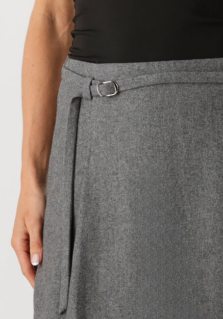 EDITED Mini-jupe LEXA WOOL SKIRT Gris clair - large