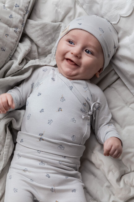 Lichtblauwe MARMAR COPENHAGEN T-shirt TUT WRAP LS - large