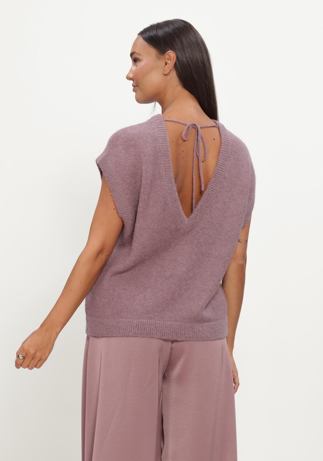 Paarse DANTE6 Tops & T-shirts ENOHA OPEN BACK SWEATER - large