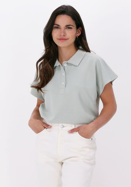ANOTHER LABEL Polo ISMENE T-SHIRT en vert - large
