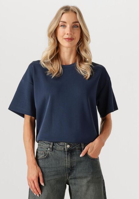 MY ESSENTIAL WARDROBE T-shirt HELLEMW EMB BOXY TEE en bleu - large
