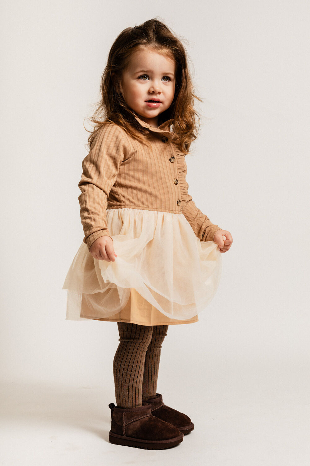 BAJE STUDIO Mini robe MARLY en beige - large