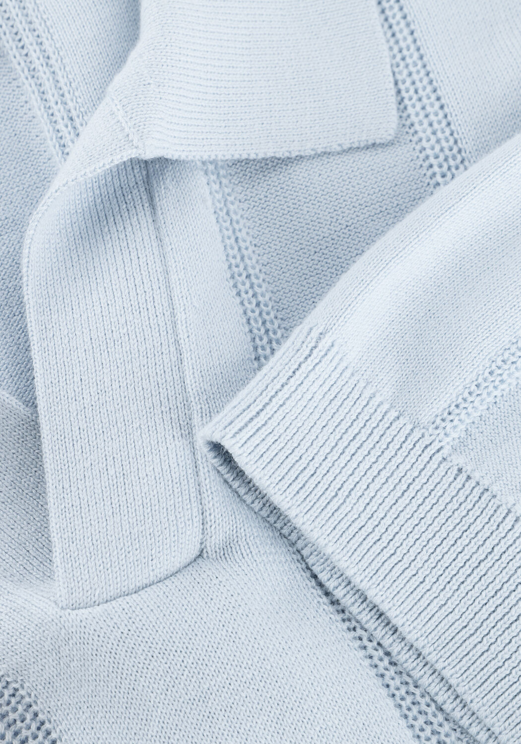 GENTILUOMO Polo POLO NO BUTTONS SS Bleu clair - large