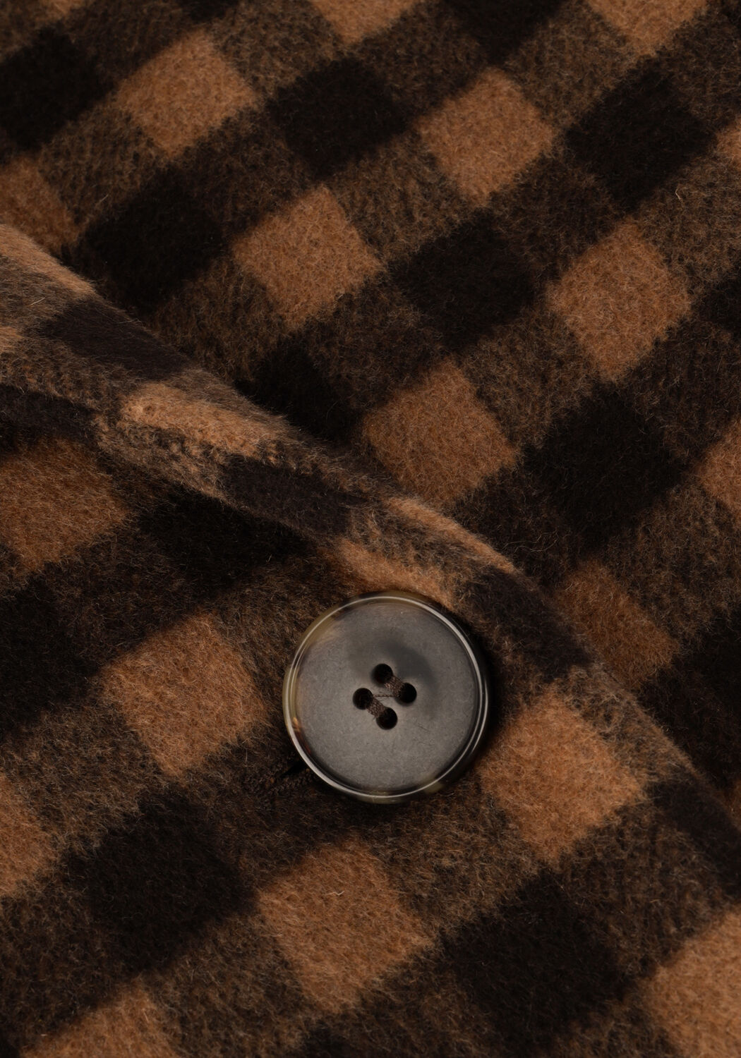 SELECTED WOMEN Manteau NEW ELEMENT WOOL COAT B en marron - large