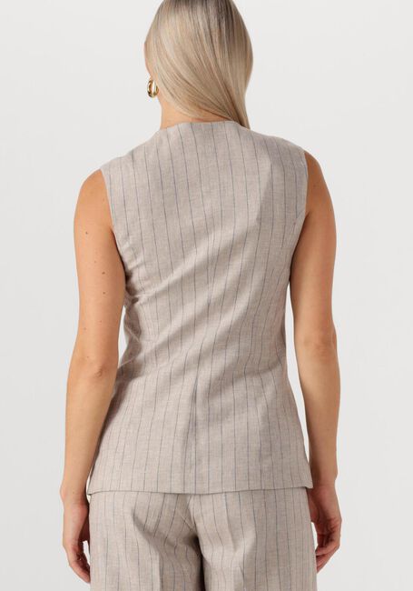 SELECTED FEMME Gilet SLFVILKA SUN LONG VEST en beige - large