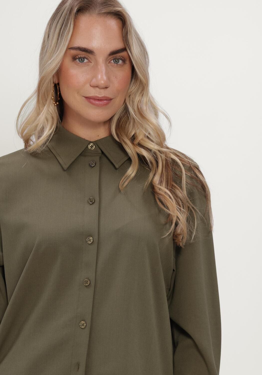Groene MY ESSENTIAL WARDROBE Top MWHACE VITTA SHIRT - large