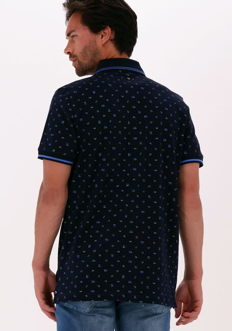 PME LEGEND Polo SHORT SLEEVE POLO FINE PIQUE ALL OVER PRINT Bleu foncé - large