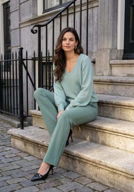 Mint STUDIO ANNELOES Pantalon FLAIR BONDED TROUSERS - large