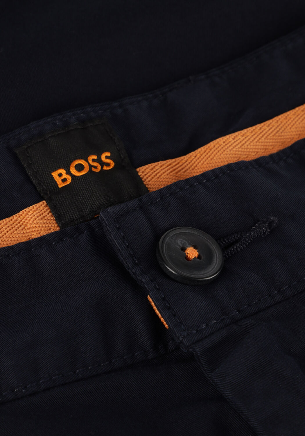 BOSS ORANGE Pantalon courte CHINO-SLIM-SHORT Bleu fonc&eacute; - large