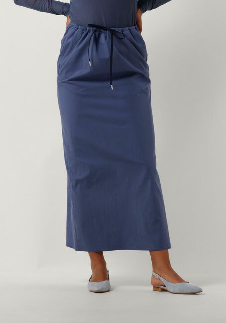 VANILIA Jupe midi TUBE WITH DRAWCORD en bleu - large