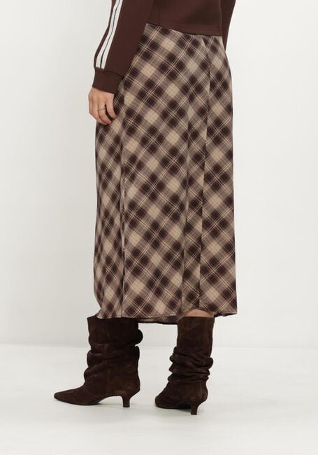 AIMEE THE LABEL HAVANAW6 CHECK SKIRT Jupes en marron - large