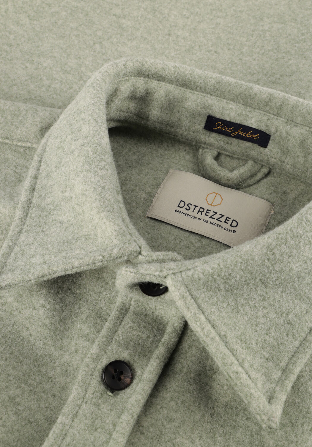 Groene DSTREZZED Overshirt ULRIK OVERSHIRT - large