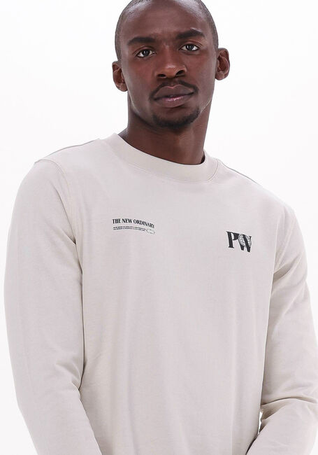 PUREWHITE CREWNECK JERSEY LONG SLEEVE WITH GRAPHIC PRINTS Polos & T-Shirts Blanc - large