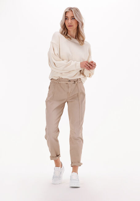 SUMMUM Straight leg jeans TAPERED PANTS FINE TWILL en marron - large