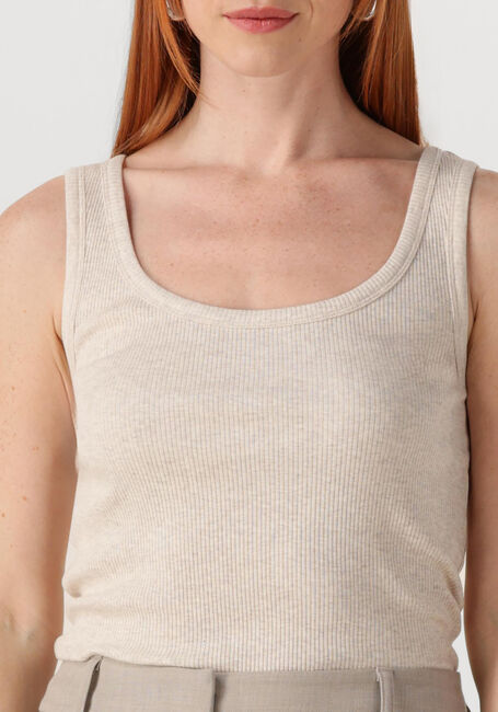SELECTED FEMME Haut SLFANNA U-NECK TANK TOP en beige - large