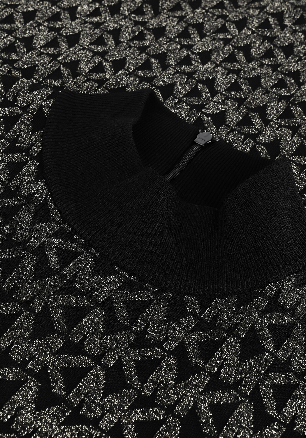 Zwarte MICHAEL KORS Mini jurk METALLIC MK DOT MINI DRS - large