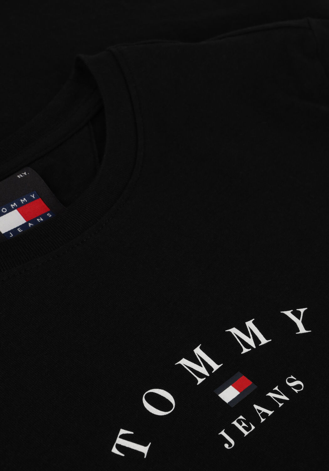 Zwarte TOMMY JEANS T-shirt TJW SLIM ESSENTIAL LOGO - large