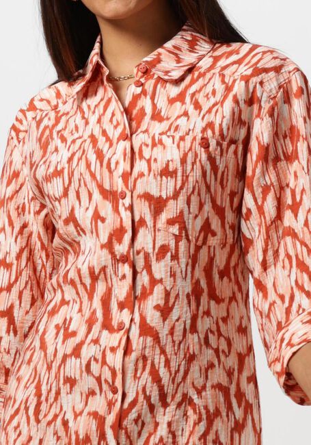 MSCH COPENHAGEN Mini robe MSCHORLENA LADONNA 3/4 SHIRT DRESS AOP en orange - large